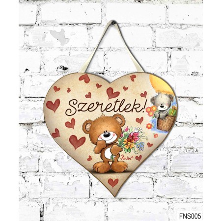 Kicsi Fali Dekor Szív Táblák 19,5 x 18,5