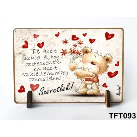 Kis fa tábla valentin napra nőknek