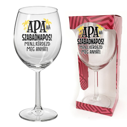 Borospohár Apáknak