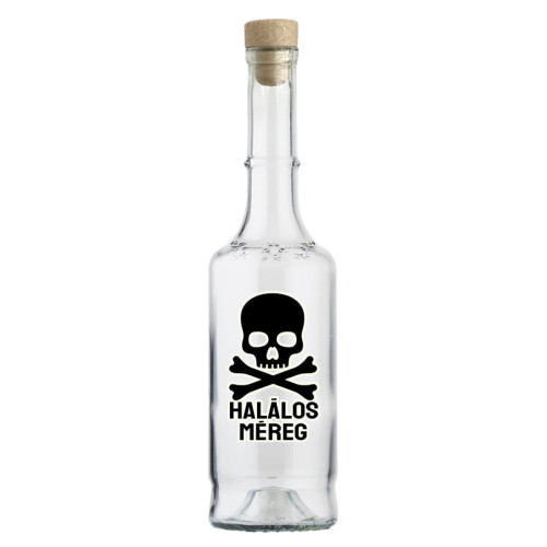 Halloween Dekoráció Pálinkás Üveg