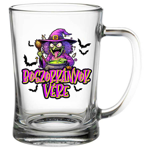 Halloween Dekorációs Söröskorsó