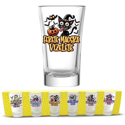 Halloween Pálinkás Pohár