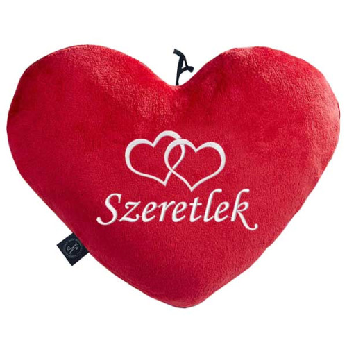 Hímzett Plüss Szív Párnák