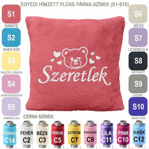 Egyedi Valentin Napi Plüss Párna Férfiaknak