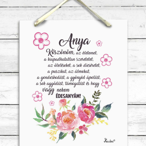 Dekor Falikép Anyák Napjára