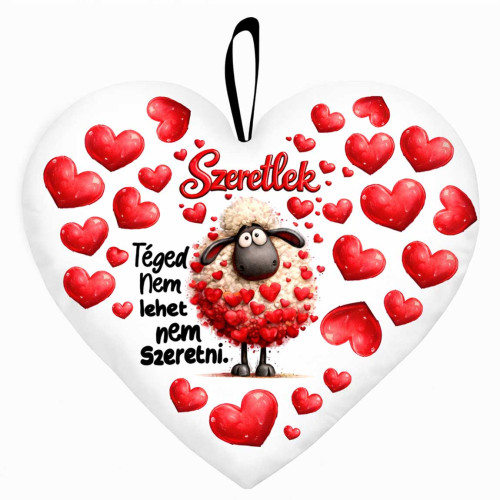 Nagy szív párna Valentin napra