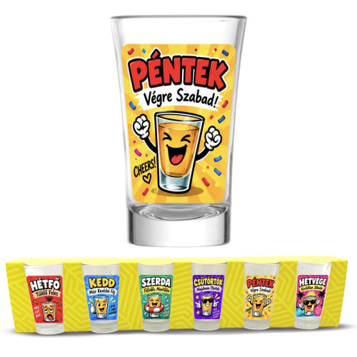 Pálinkás Pohár Szett