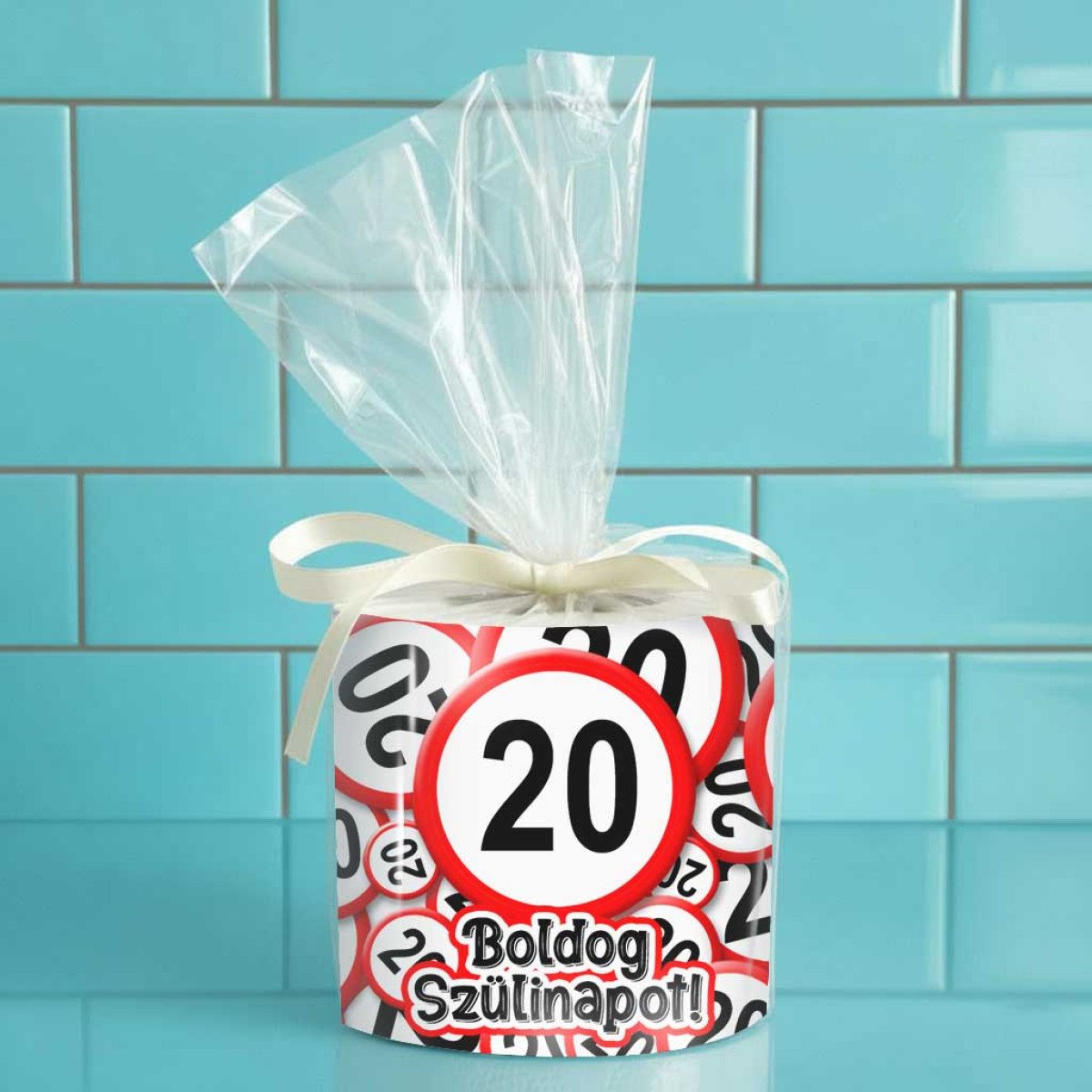 Vicces WC Papír 20. Születésnapra – 20 Boldog Szülinapot felirattal - Poénos Ajándék 20 Éveseknek, 20. Szülinapi Ajándék