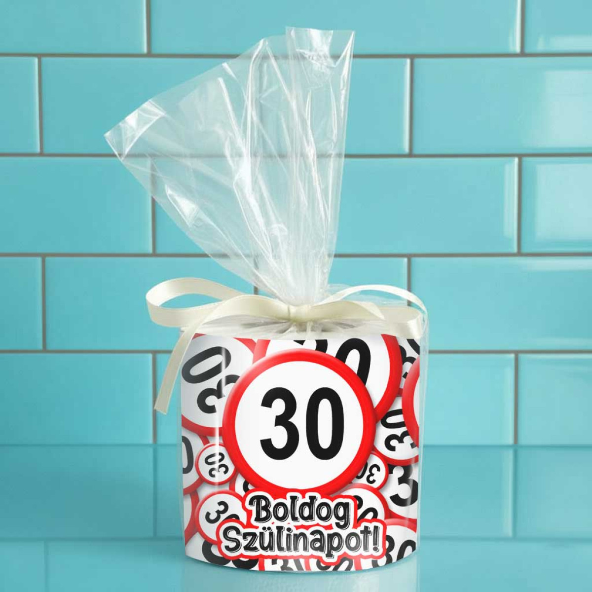 Vicces WC Papír 30. Születésnapra – 30 Boldog Szülinapot felirattal - Poénos Ajándék 30 Éveseknek, 30. Szülinapi Ajándék