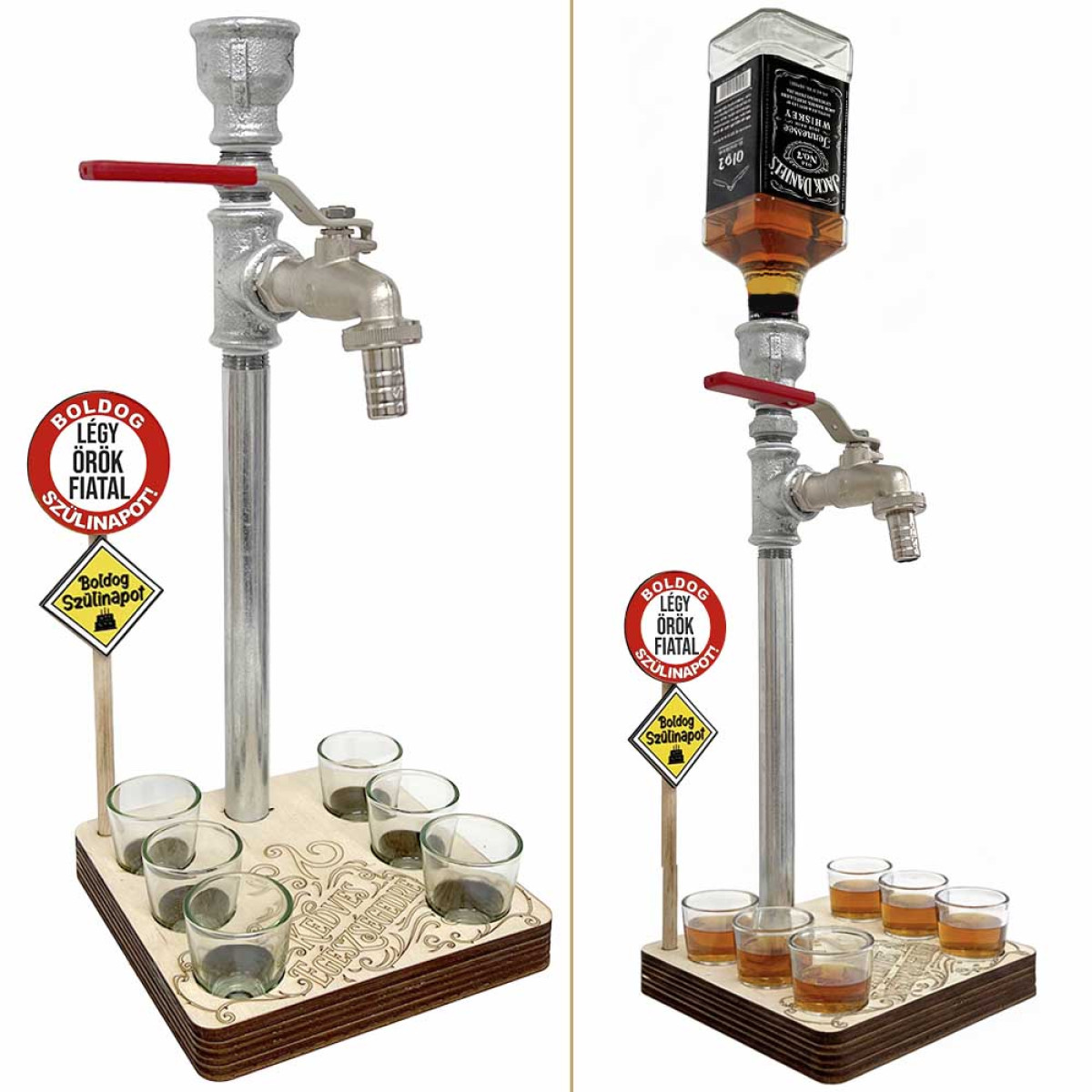 Vicces Italadagoló Csap - Boldog Szülinapot - Vicces Születésnapi Italos Ajándék