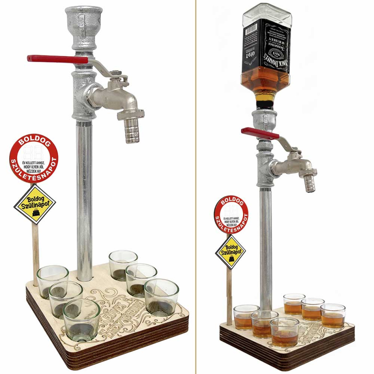 Vicces Italadagoló Csap - Írható Számos Boldog Szülinapot - Vicces Írható Születésnapi Italos Ajándék