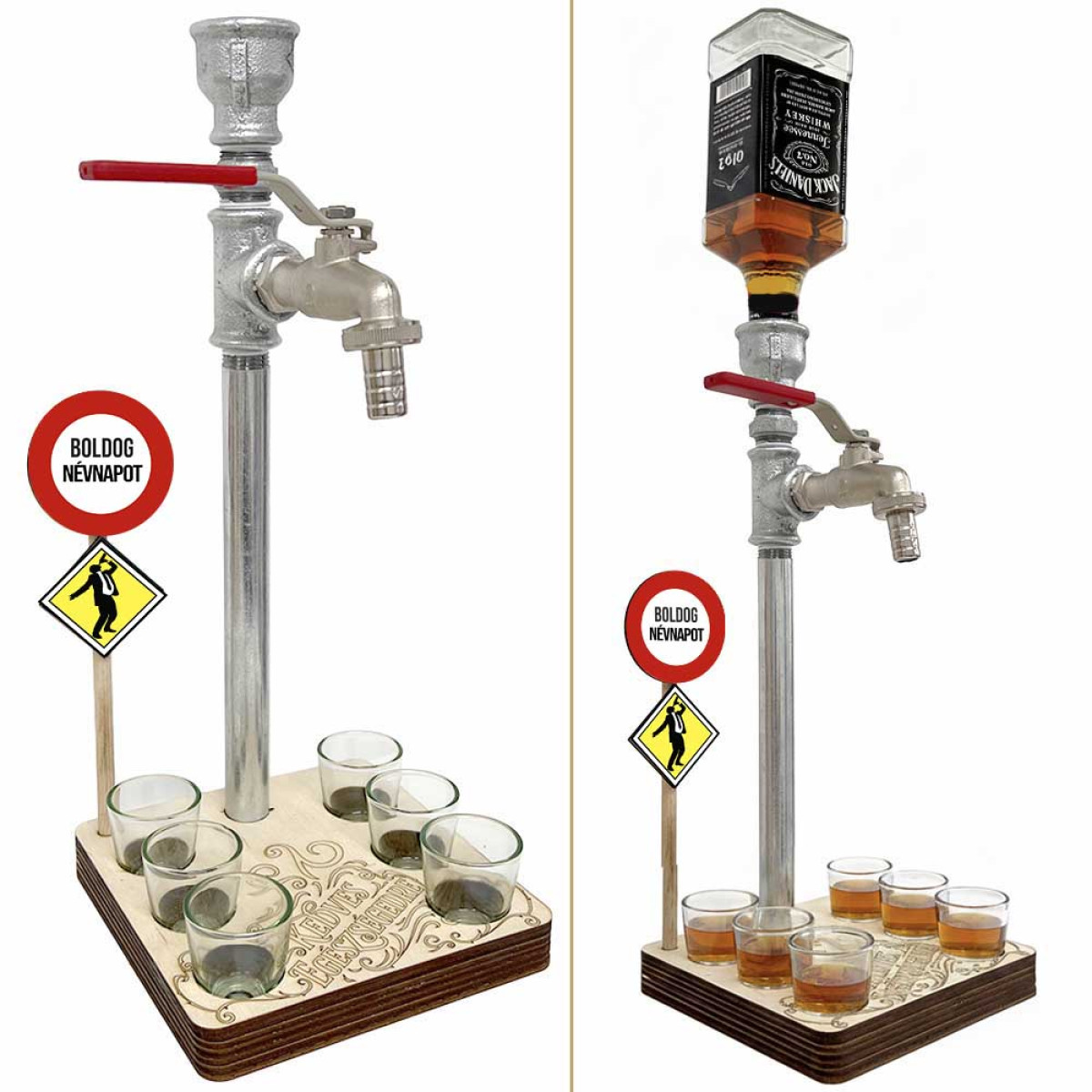 Vicces Italadagoló Csap - Boldog Névnapot - Vicces Italos Ajándék Névnapra