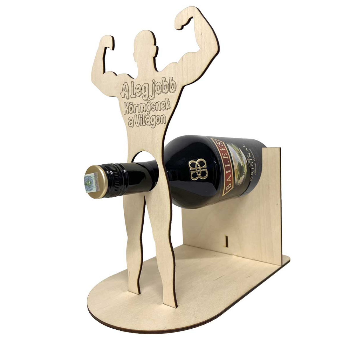 Fa Italtartó Pasi - A Legjobb Körmösnek a Világon felirattal gravírozva - Vicces Ajándék Körmösnek