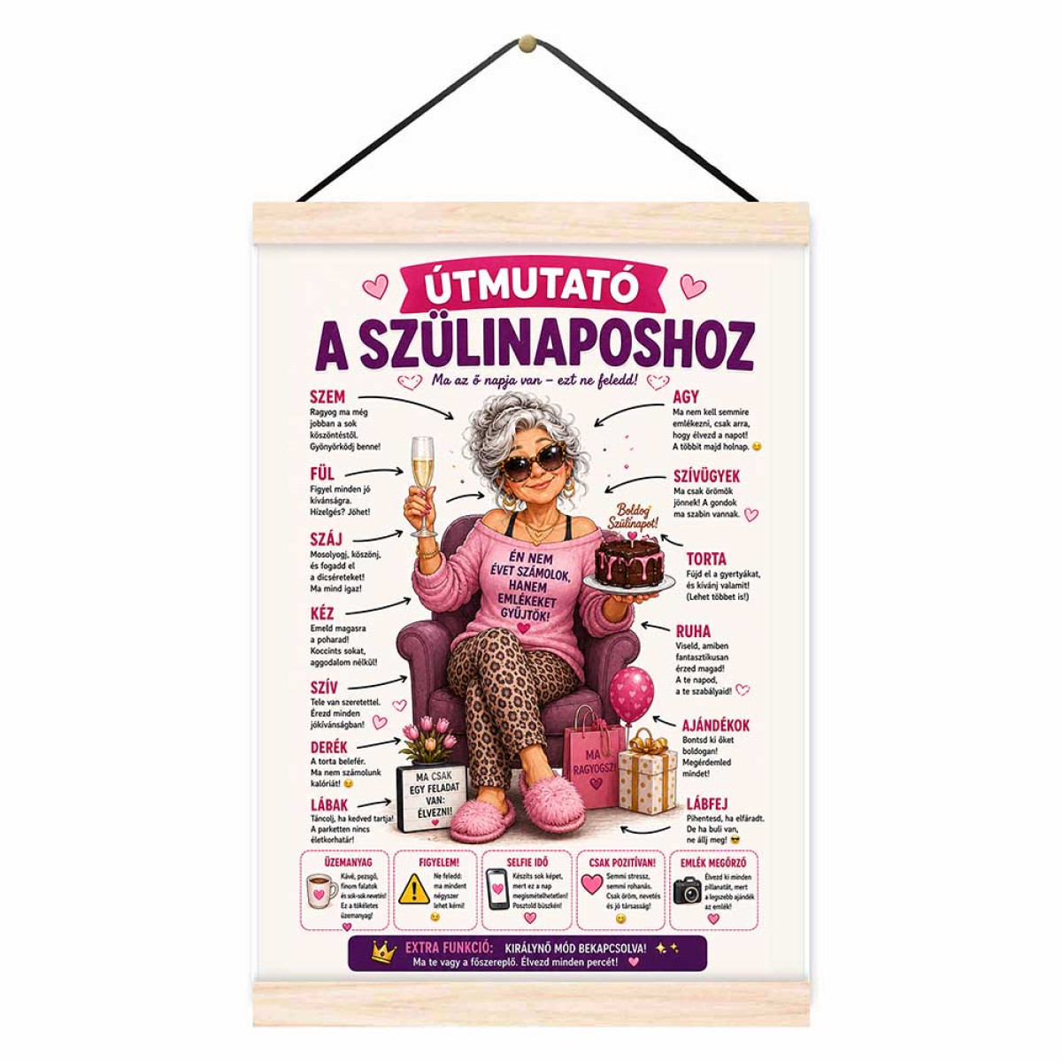 Oklevél Születésnapra - Útmutató A Szülinaposhoz Női Oklevél - Születésnapi Ajándék Nőknek