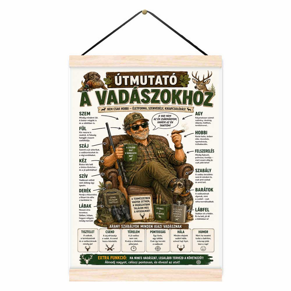 Oklevél - Útmutató A Vadászokhoz - Ajándék Vadászoknak