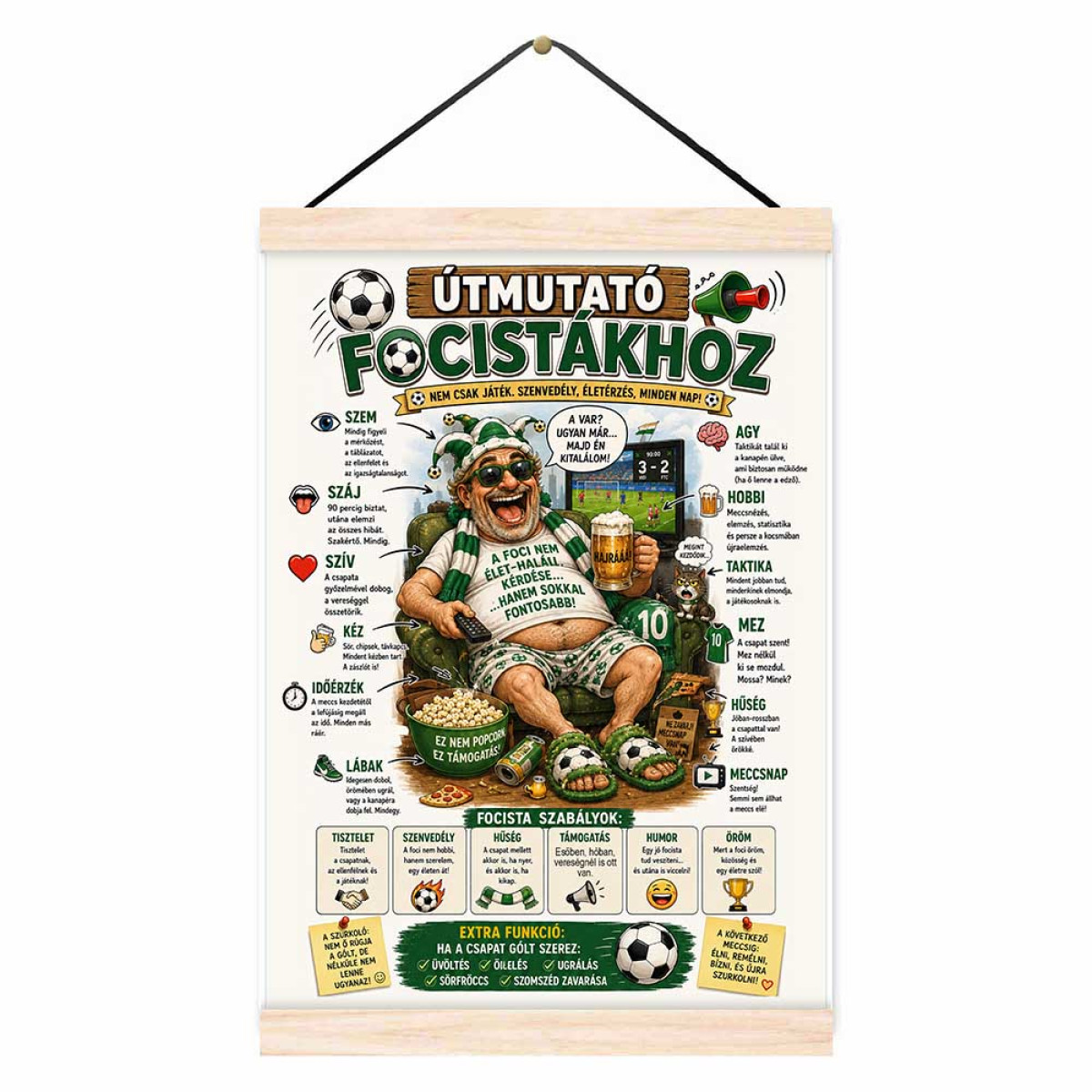 Oklevél - Útmutató Focistákhoz - Ajándék Focistáknak