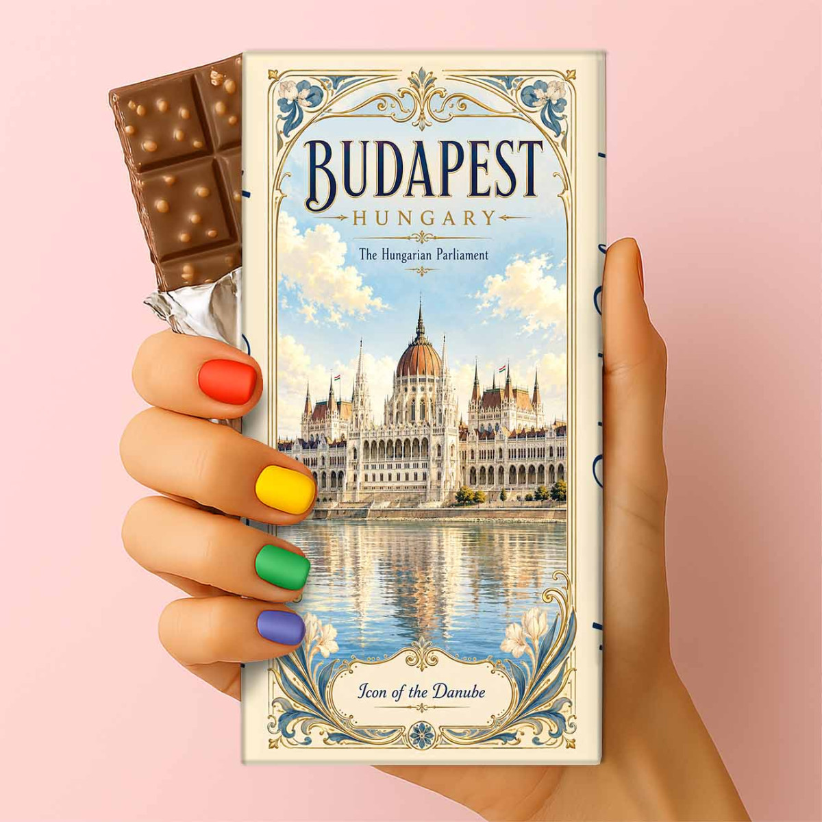 Csoda Csoki - Budapest Parliament csoki – Országház mintás budapesti szuvenír csokoládé