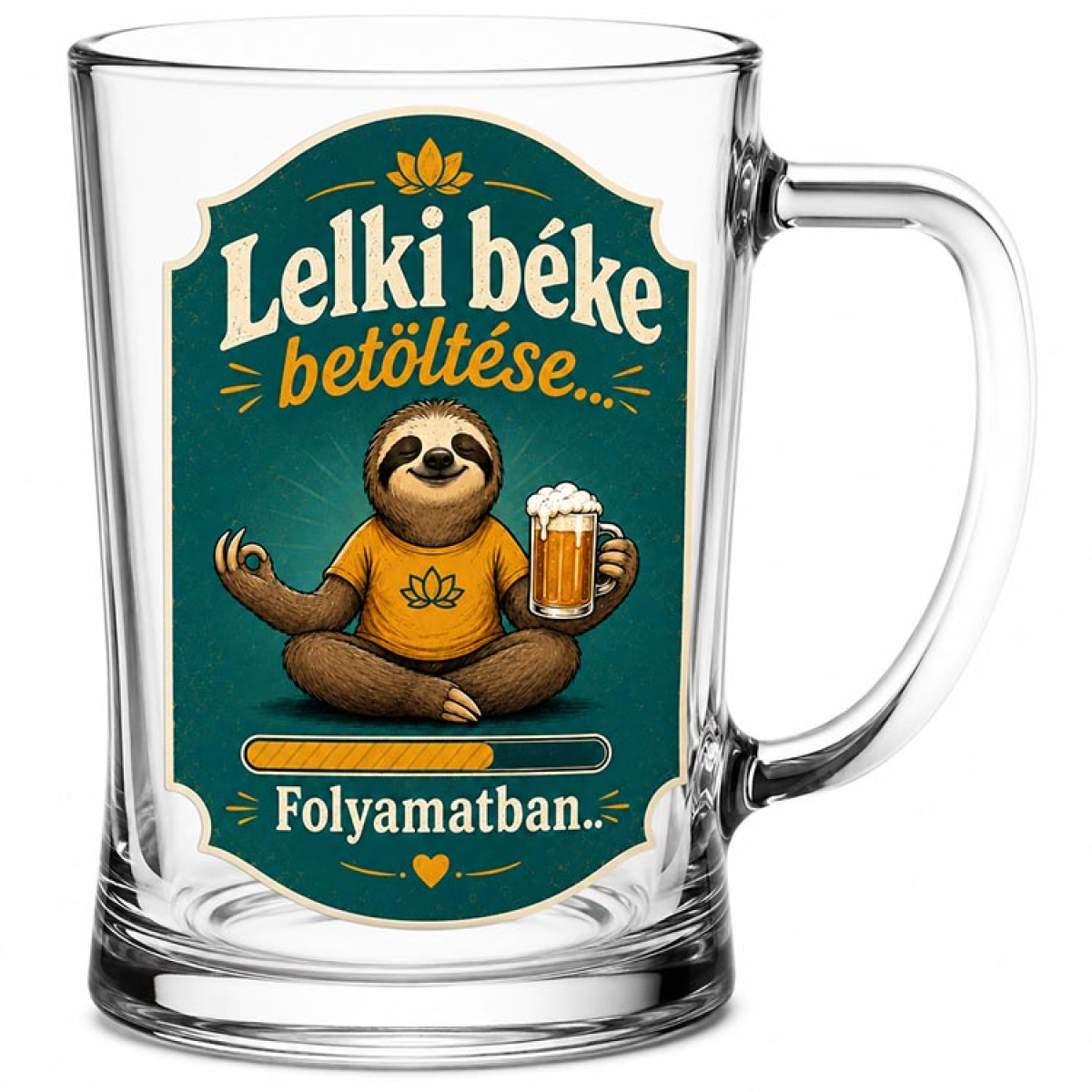 (SS393) Vicces Söröskorsó 500 ml – Lelki Béke Betöltése Folymatban