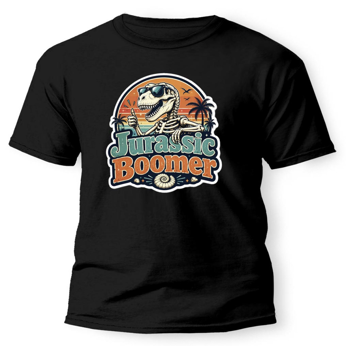(PX352) Jurassic Boomer Vicces Póló – Dinoszauruszos Születésnapi Ajándék