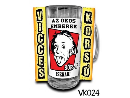 (VK024) Vicces Korsó 0,3 L - Az okos emberek SÖR-t isznak! – Vicces Ajándék
