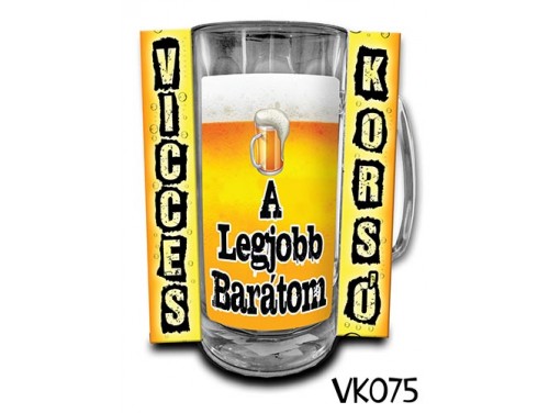 (VK075) Vicces Korsó 0,3 L - A legjobb barátom – Vicces Ajándék