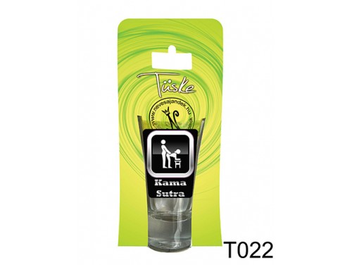 (T022) Vicces Pálinkás pohár 0,75 ml - Kama Sutra - Vicces Ajándékok