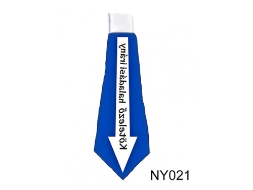 (NY021) Nyakkendő 37 cm x 13 cm - Kötelező haladási irány - Vicces Ajándékok