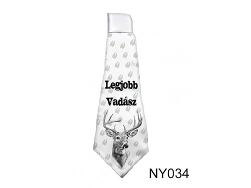 (NY034) Nyakkendő 37 cm x 13 cm - Legjobb Vadász - Ajándék Vadászoknak