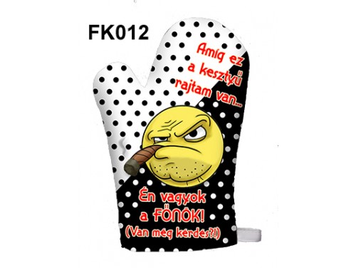 (FK012) Főzőkesztyű 16 cm x 26 cm - Amíg ez a kesztyű rajtam van… - Ajándék ötletek