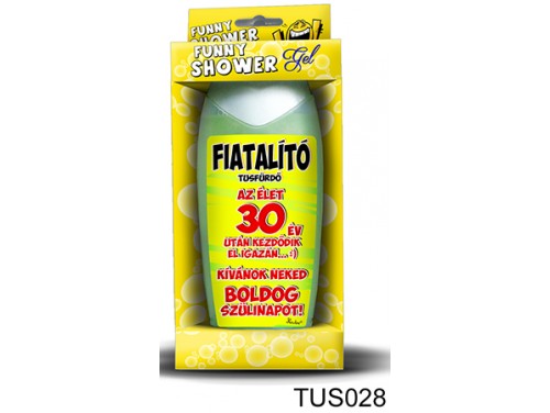 (TUS028) Tusfürdő 300 ml - Fiatalító tusfürdő 30 – 30. Szülinapi ajándékok