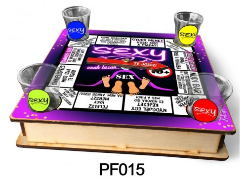 (PF015) Ivós társasjáték 18 cm x 18 cm - Sexy Party – Vicces Ajándékok