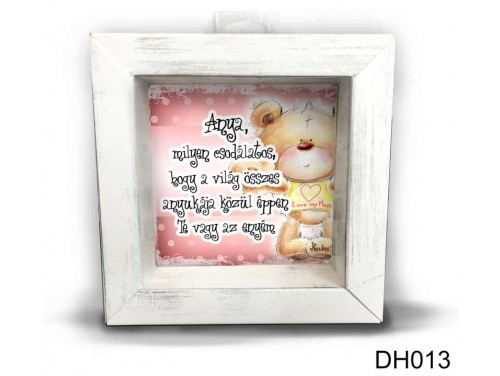 (DH013) Kicsi 3D Képkeret 11,2 cm x 11, 2 cm - Milyen csodálatos - Anyák napi ajándékok - Ajándék Anyáknak