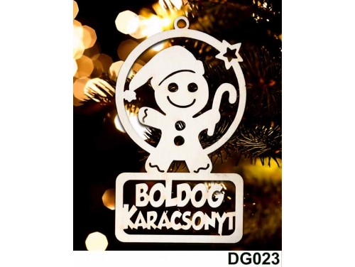 (DG023) Karácsonyi Díszgömb - Boldog Karácsonyt Mézi – Karácsonyfa díszek – Karácsonyi ajándék ötletek