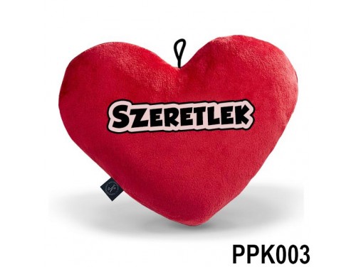 Valentin Napi Ajándék - Szerelmes Ajándék -  Szeretlek - Plüss Kis Szív Párna