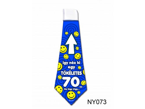 (NY073) Nyakkendő 37x13 cm - Tökéletes 70-es Szülinapos – Szülinapi ajándék ötletek