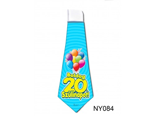 (NY084) Nyakkendő 37x13 cm - Boldog 20. Szülinapot – Szülinapi ajándék ötletek
