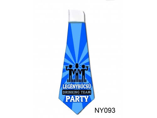 (NY093) Nyakkendő 37x13 cm - Legénybúcsú DRINKING TEAM - Legénybúcsús Ajándékok