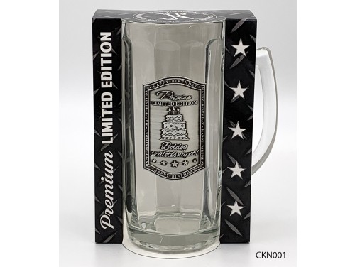 (CKN001) Fémcímkés Söröskorsó 0,5 l - Boldog Szülinapot felirattal