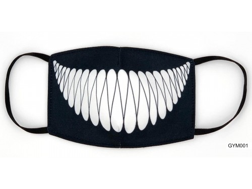 (GYM001) Szájmaszk - Vigyori mintás szájmaszk