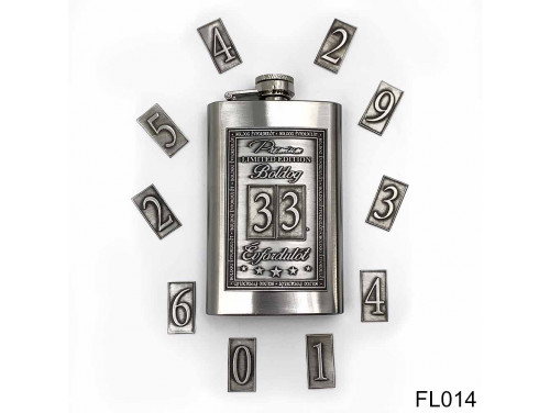 (FL014) Óncímkés flaska laposüveg - Választható számos Boldog Évfordulót -Évfordulós ajándék