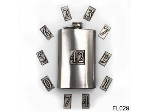 (FL029) Óncímkés flaska laposüveg - Választható számos  - Szülinapi Ajándék