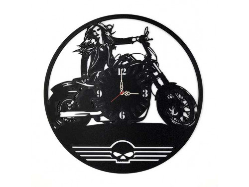Falióra - Harley csajos fekete - Motoros Ajándék