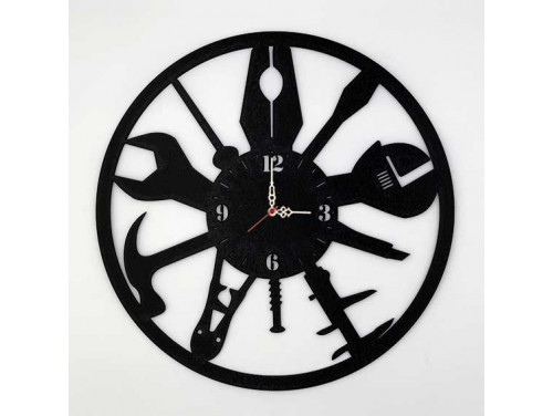 Falióra -Szerszámos fekete - Ajándék Szerelőnek