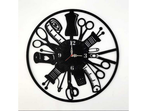 Falióra - Varrós fekete - Ajándék Varrrónőnek