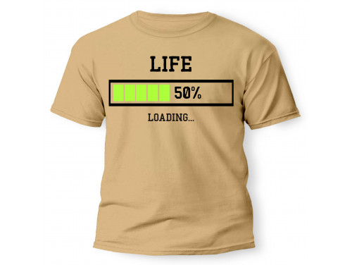 Férfi Póló - Life 50% - Vicces pólók -  50. Szülinapi Ajándék