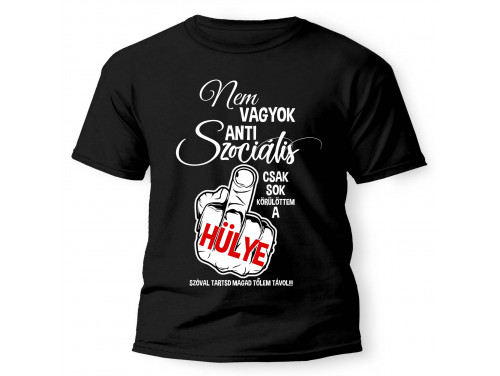 Vicces Pólók - Nem vagyok antiszociális - Férfi póló