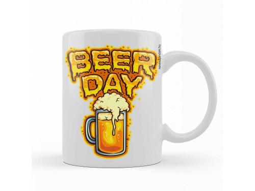 Vicces Bögre - Kávés Bögre - Beer Day – Vicces Ajándék