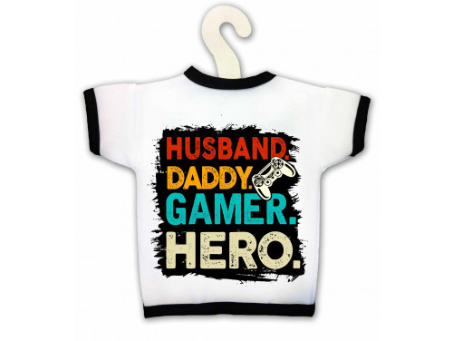 Vicces Üvegpóló - Husband daddy Gamer Hero - Vicces Ajándék - Ajándék Apának