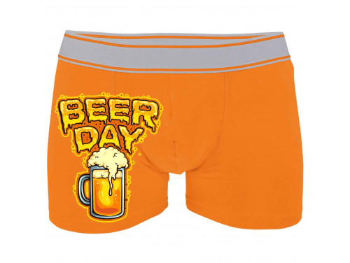 Vicces Boxeralsó - Beer day - Férfi Alsónadrág - Ajándék Férfiaknak