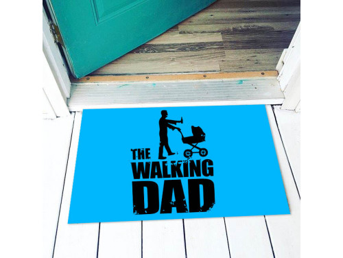 Vicces Lábtörlő Színes - The walking Dad - Vicces Ajándék -Ajándék Apának